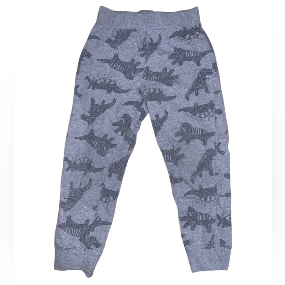 Carters 4T Gray Dinosaur Print Pajama Sweat Pants